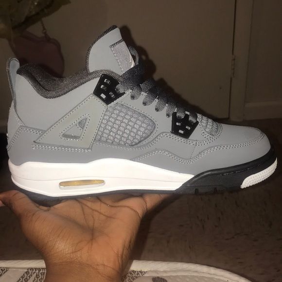 Grey Jordan 4s - Picture 2 of 3